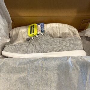 Skechers Go Walk Lite Isla Gray Womens Boat Casual Shoes 7.5 - WASHABLE